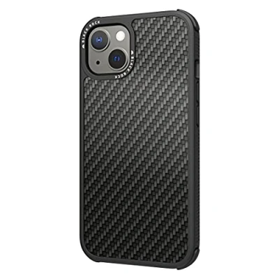 Afbeelding van Black Rock Robust Real Carbon Cover Apple iPhone 13 Zwart