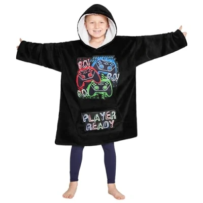 Afbeelding van CityComfort Kindertrui, oversized, fleece, voor kinderen en jongeren.