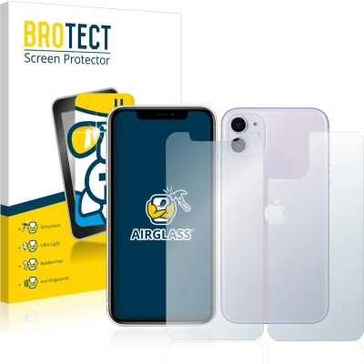Afbeelding van BROTECT Screenprotector voor Apple iPhone 11 (Voor+Achter) Folie Beschermfolie Beschermglas transparant