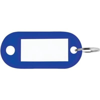 Afbeelding van Sleutellabel Pavo kunststof blauw