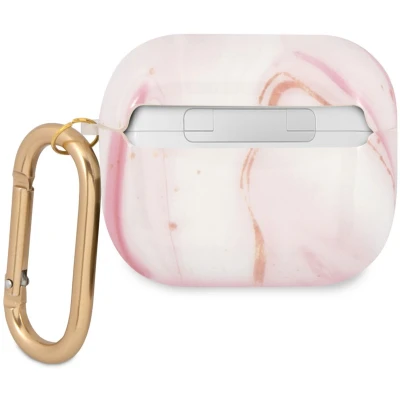 Afbeelding van Guess GUA3UNMP AirPods 3 cover roze/roze Marble Collection