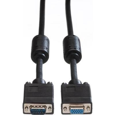 Afbeelding van ROLINE SVGA kabel HD15 ST BU met ferrietkern, 2 m