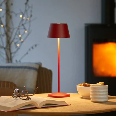 Afbeelding van LOOM DESIGN LED oplaadbare terraslamp Modi robijnrood 36 cm CCT