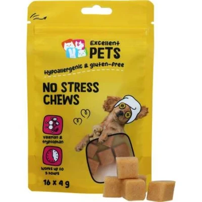 Afbeelding van Excellent Pets No Stress Soft Snoepjes 16 Stuks Hondensoepjes Hondensnacks Honden Beloningssnoepjes Hondenverzorging Hondenvoer