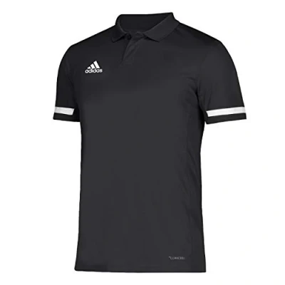 Afbeelding van Team19 Polo Heren Black White 990 S Zwart Voetbalshirts