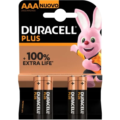 Afbeelding van Duracell Plus 100 % AAA 4x