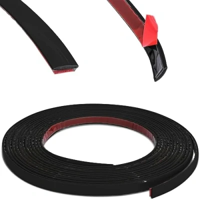 Afbeelding van RECAMBO Decoratieve sierlijst, zwart, veelzijdig, flexibel, zelfklevend, 25 mm x 5 m
