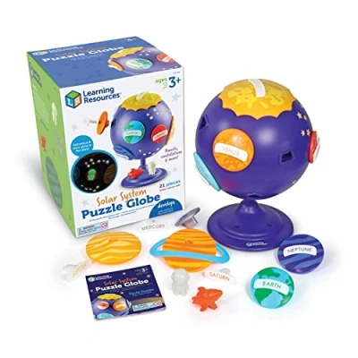 Afbeelding van Learning Resources Globe puzzel zonnestelsel, STEM speelgoed voor kinderen, ruimtedecoratie, educatief speelgoed, 21 stuks, vanaf 3 jaar