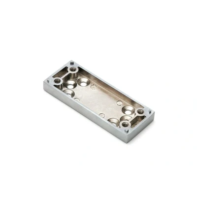 Afbeelding van Onderlegplaat smal t.b.v. RBM zamac wit epoxy coating