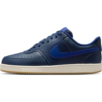 Image de NIKE Court Vision Low, Baskets Homme 44.5 EU, Midnight Navy Deep Royal Blue, EU