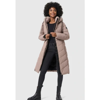 Afbeelding van Navahoo Sahnekatzii Winterjas, Dames, Maat: 4XL, Taupe grey