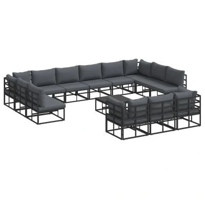Afbeelding van vidaXL Ensemble d&#039;extérieur Meubles modulaires pour votre jardin ! Parfait se détendre sur la terrasse ou le patio. Résistant aux intempéries et flexible, idéal à l&#039;extérieur.