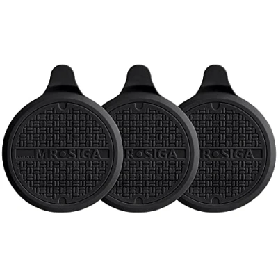 Afbeelding van MR.SIGA Siliconen Afvoerpluggen voor Douche Bad Gootsteen Zeef Met Zuignap, 3 Pack, Zwart