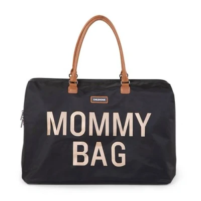 Image de CHILDHOME Mommy Bag Sac A Langer Noir Or