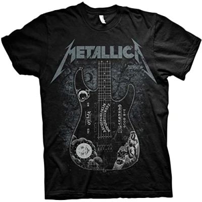 Afbeelding van Metallica Hammett Ouija Guitar Heren T shirt S Zwart