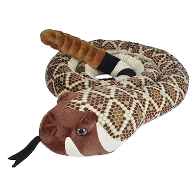 Afbeelding van Mega pluche Texaanse ratelslang slang Knuffel 280 cm Grote slangen knuffels dieren