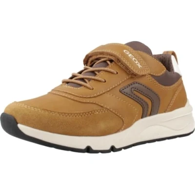 Afbeelding van Geox Rooner Babyschoenen voor kinderen, Maat: 32, Dark yellow coffee Textiel/ synthetisch