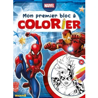 Image de Marvel Mon premier bloc à colorier (Spider Man, Iron Gamora)