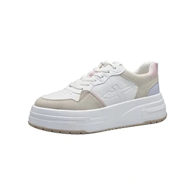 Afbeelding van Tamaris Fashletics Sneakers laag, Dames, Maat: 38, Offwhite comb Imitatieleer/ textiel