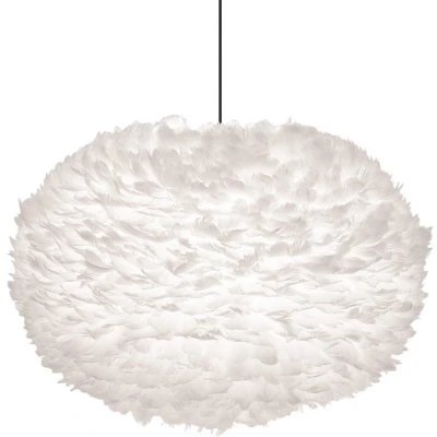 Afbeelding van Umage Eos X large hanglamp white met koordset zwart Ø 75 cm