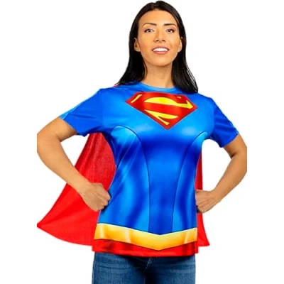 Afbeelding van FUNIDELIA Supergirl kostuum Superhelden voor vrouwen Maat: S M Rood