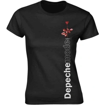 Afbeelding van Depeche Mode Violator Side Rose Dames T shirt M Zwart