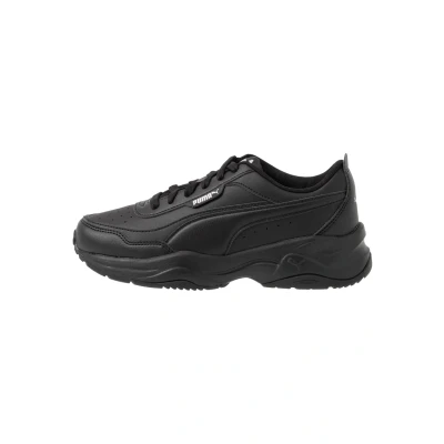 Afbeelding van Puma Cilia MODE Sneakers laag, Dames, Maat: 40.5, Black/silver Hoogwaardig imitatieleer