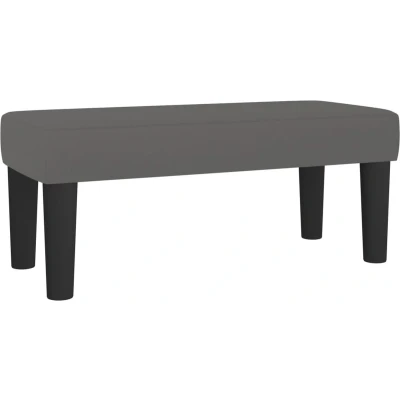 Afbeelding van Bankje 70x30x30 cm kunstleer grijs
