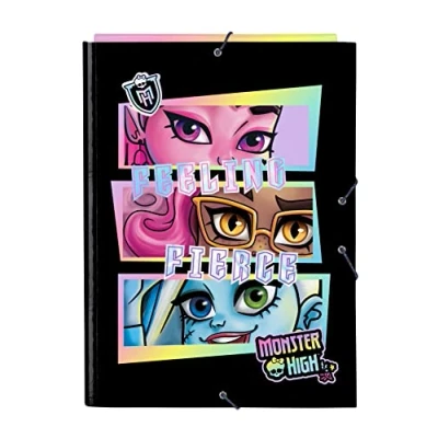 Afbeelding van Map Monster High Creep Zwart A4
