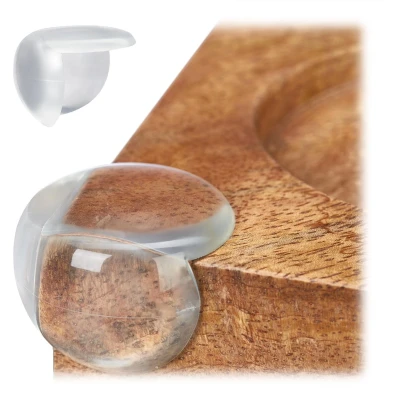 Afbeelding van Relaxdays hoekbeschermers 12 stuks PVC transparant voor meubels en tafels