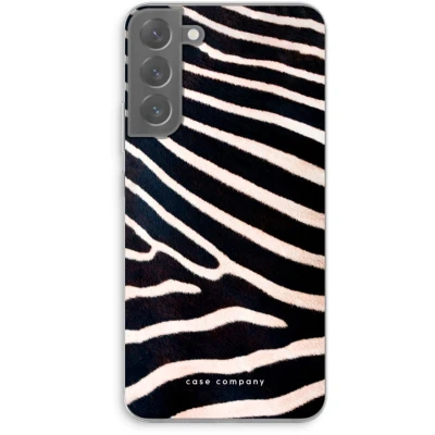 Afbeelding van Case Company® hoesje geschikt voor Samsung Galaxy S22 Plus Zebra Soft Cover Telefoonhoesje Bescherming aan alle Kanten en Schermrand