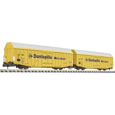 Afbeelding van Liliput L260160 N 2 delige goederenwagon Dunlopillo van de DB