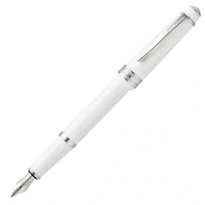 Afbeelding van Cross Bailey Light vulpen met geschenkverpakking wit M punt