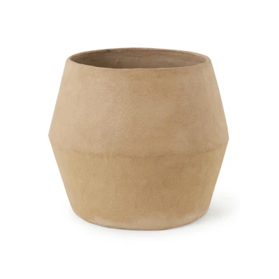 Afbeelding van Serax Construct S Plantenpot Van Papier Maché Voor Binnen En Buiten Ø50 Cm Zand