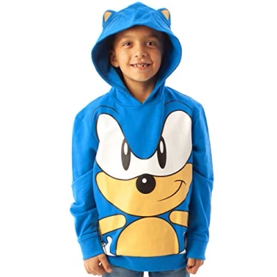 Afbeelding van Sonic The Hedgehog Sweatshirt met capuchon, 3D karakter, oren voor kinderen, Blauw