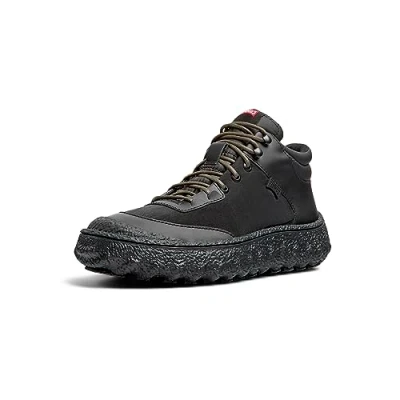 Afbeelding van Camper Ground Sneakers hoog, Heren, Maat: 44, Schwarz Leer en textiel