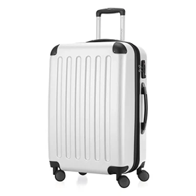 Image de HAUPTSTADTKOFFER SPREE Valise rigide, chariot extensible, bagage à 4 roulettes doubles, TSA, white 417, 65 cm, de longueur moyenne