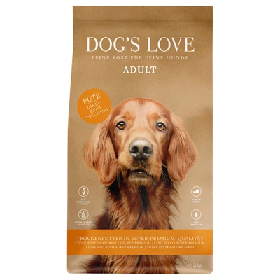 Afbeelding van 2kg Dog&#039;s Love Adult Kalkoen Hondenvoer Droog