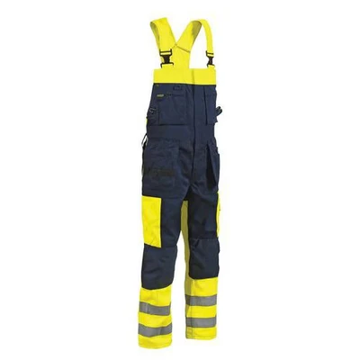 Afbeelding van Blaklader Bretelbroek High Vis 2603 1860 Geel/Marineblauw C50