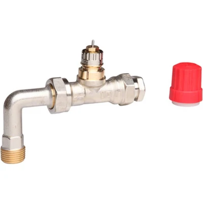 Afbeelding van Danfoss Afsluiter recht met bocht RA N15 1 2 Kvs 0,90 m3 h