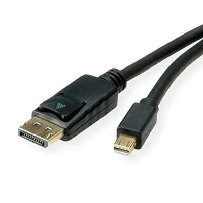 Afbeelding van ROLINE Mini DisplayPort V1.3/v1.4 mDP ST kabel zwart 1m