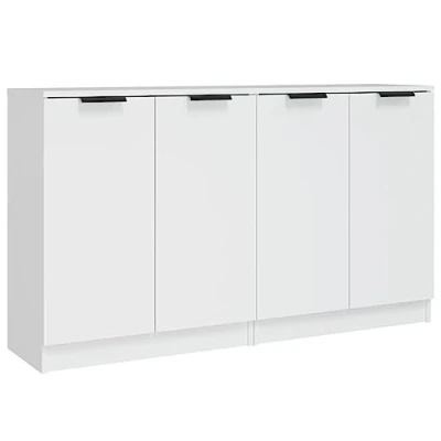 Image de vidaXL Buffets 2 pcs blanc 60x30x70 cm Bois d&#039;ingénierie3115772