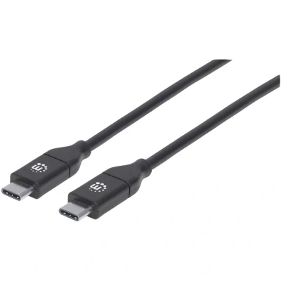Afbeelding van Manhattan USB kabel 2.0 C stekker, stekker 2.00 m Zwart 355247