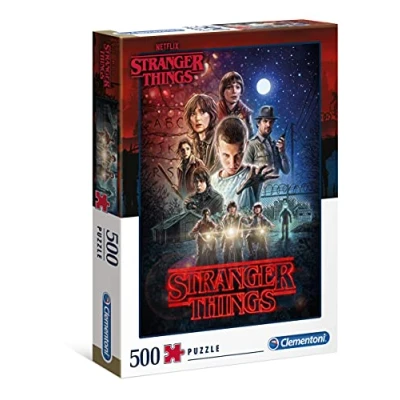Afbeelding van Clementoni Stranger Things Made in Italy, puzzel voor volwassenen, 500 stukjes, 35086, cranberry