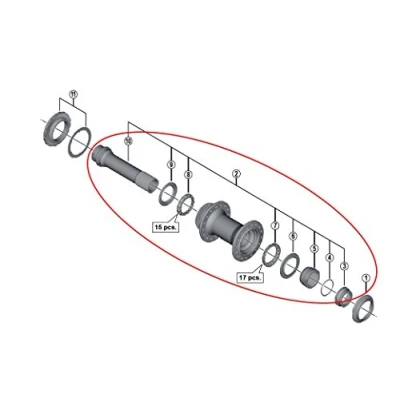 Afbeelding van Shimano, Fietswiel accessoires