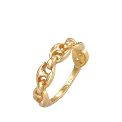 Afbeelding van Elli Maritime Design Ring goldcoloured, Dames, Maat: 54, Gold coloured