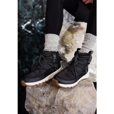 Afbeelding van The North Face W Thermoball Snowboots Black/gardenia White, Dames, Maat: 41, white Rubber/ textiel