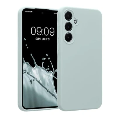 Afbeelding van kwmobile Housse compatible avec Samsung Galaxy A55 5G coque de téléphone protection souple en TPU silicone cool mint