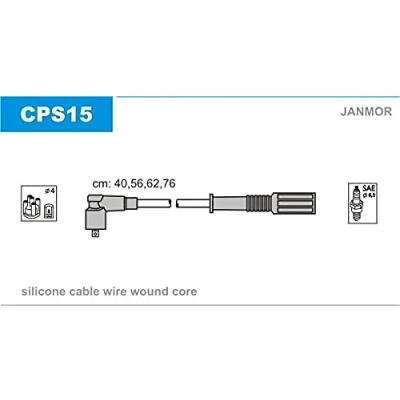 Afbeelding van JANMOR CPS15 Bougiekabelset CITROËN: XM I Estate, Xantia Hatchback, ZX PEUGEOT: 306 Hatchback