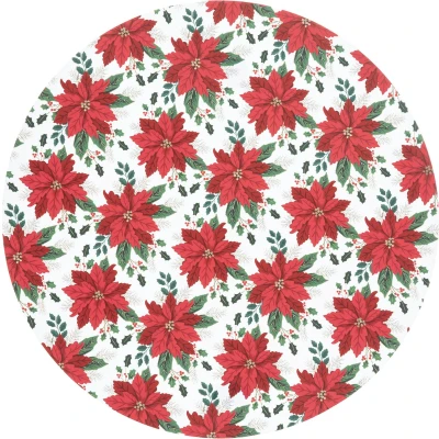 Afbeelding van Kerstplacemat set van 6 Onderlegger Kerstdecoratie Placemat Dia 35 cm